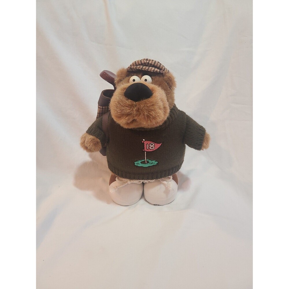 Russ Berrie Sid Bear Golfer Plush